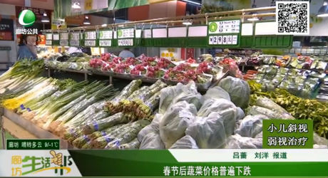 春節(jié)后蔬菜價格普遍下跌